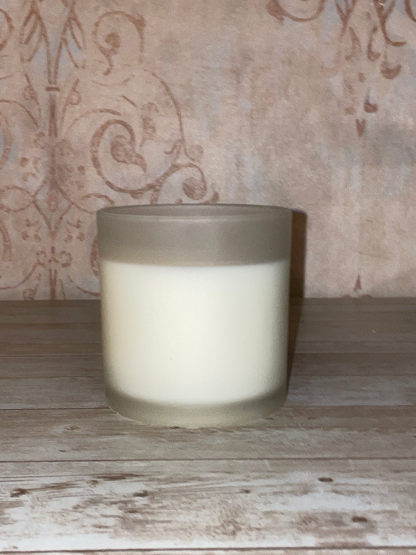 7 OZ. Frosted Glass Soy Wax candle